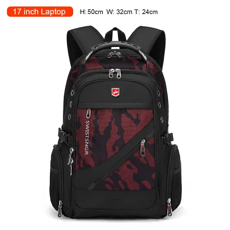 sac à dos imperméable de marque pour hommes, antivol, pour ordinateur portable de 17 pouces, sac à dos de voyage en avion, sac d'école pour hommes, mochila