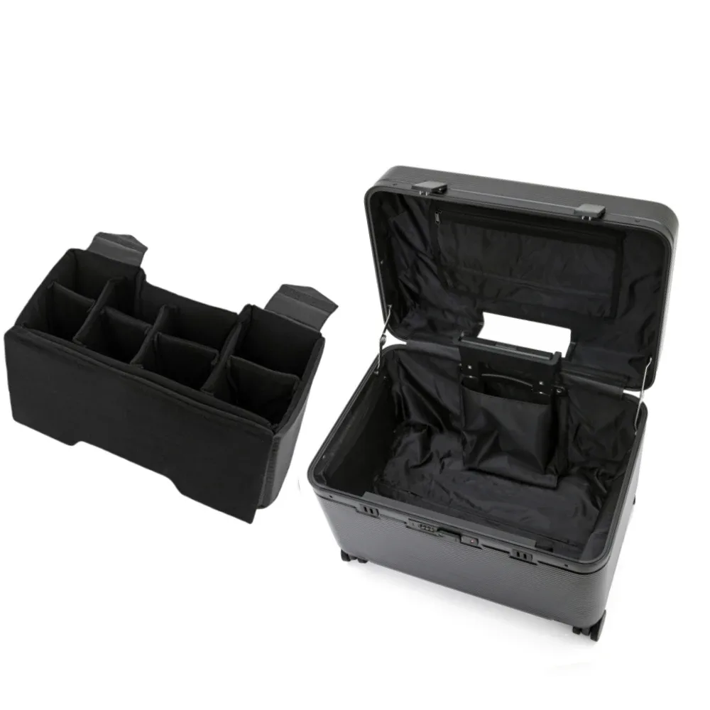 valise de voyage à ouverture supérieure 18/20 pouces, boîtier de chariot d'embarquement avec cadre en alliage d'aluminium, bagages roulants pc + matériau abs