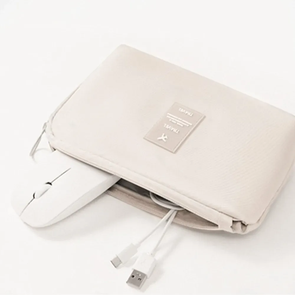 nouveau sac à cosmétiques simple, sac de rangement de câbles de données multifonctions portables, appareils numériques mobiles de voyage, organisateur d'écouteurs de ligne usb
