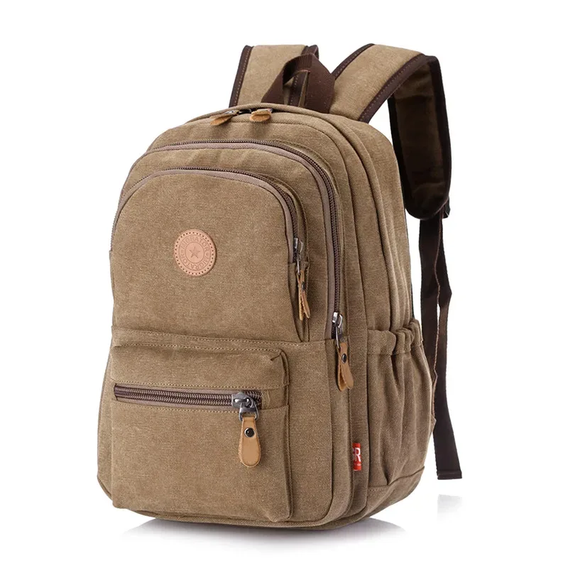 nouvelle mode vintage homme sac à dos voyage cartable hommes sacs à dos hommes grande capacité sac à dos épaule sacs d'école