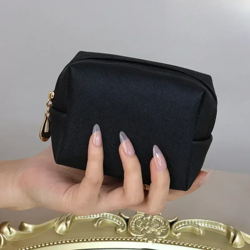 mini trousse de maquillage pour femmes, sac à cosmétiques, mode, pu, poudres de maquillage, rouge à lèvres, poudres, voyage, petite pièce de monnaie, sac de rangement