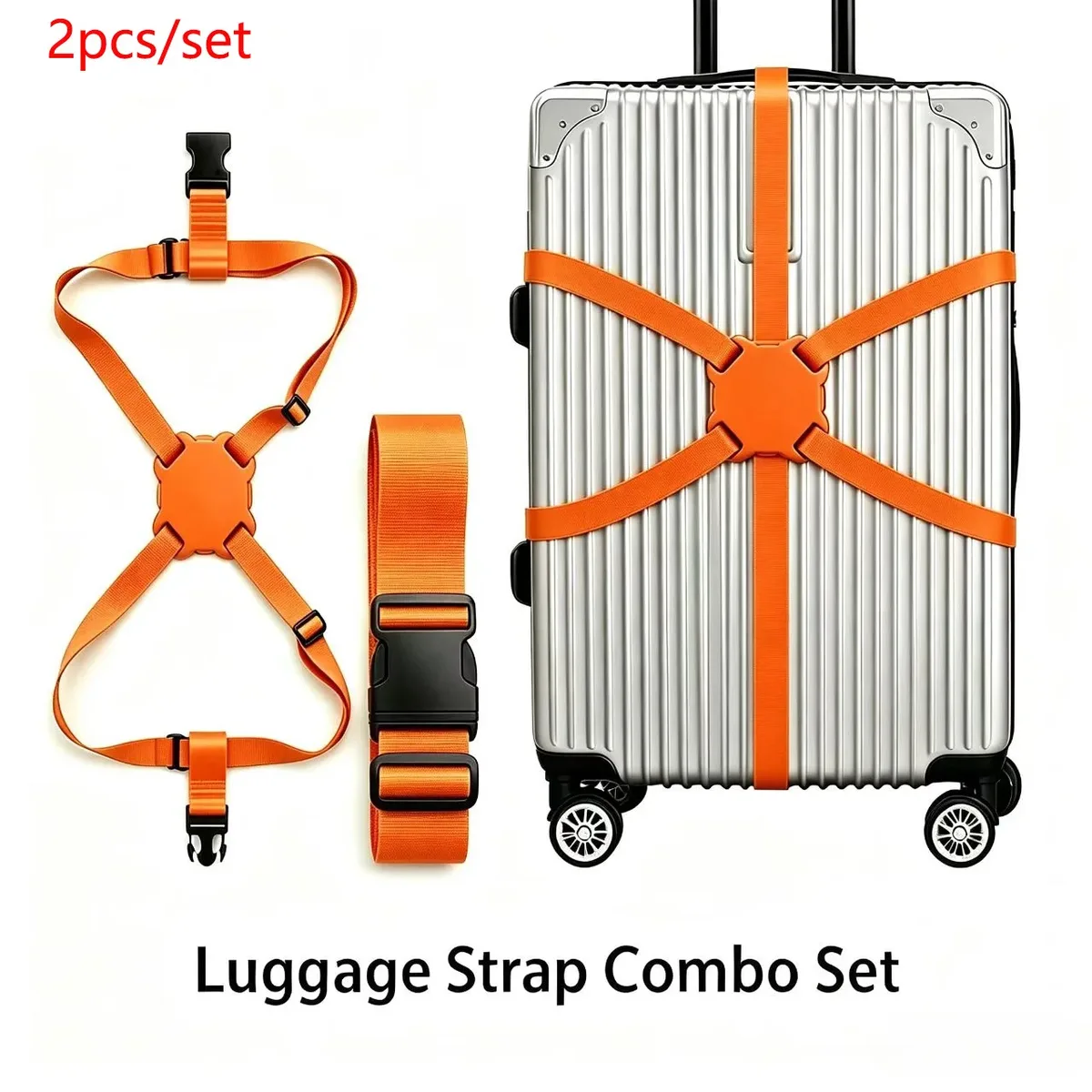 ceinture protection bagage polyester longueur réglable vert kaki rouge rose voyage affaires sécurité transport universel