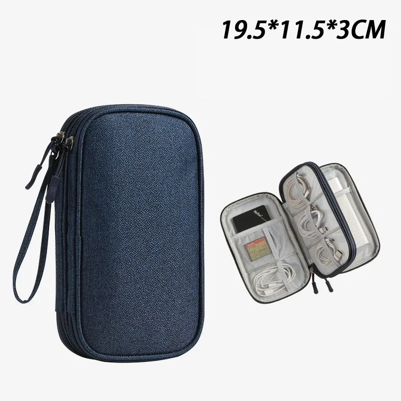 sac de rangement pour câble usb, sac de rangement multifonctionnel portable pour voyage, pour chargeur et téléphone portable
