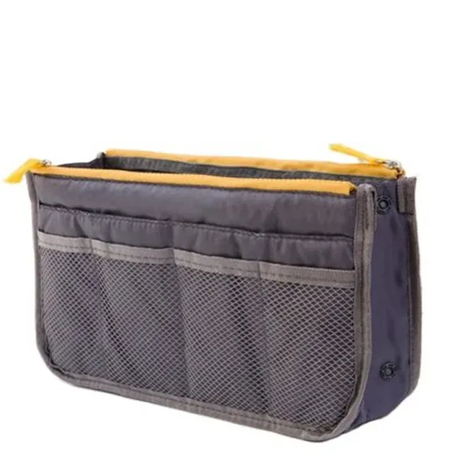 organisateur insérer sac femmes nylon voyage insérer organisateur sac à main sac à main grande doublure dame maquillage cosmétique sac pas cher femme fourre-tout