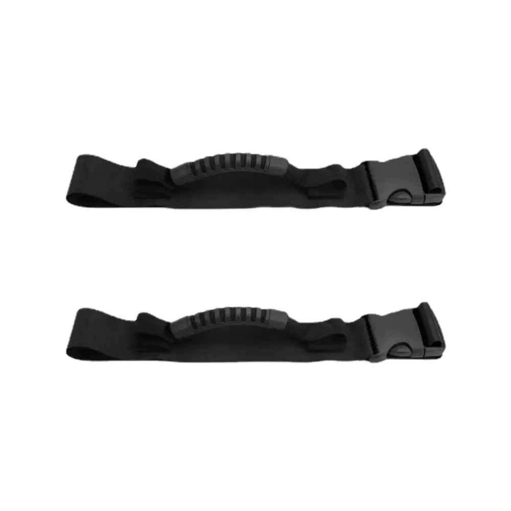 ceinture transport nylon noire boîte carton stabilité bandes latérales usage voyage livres emballage bois