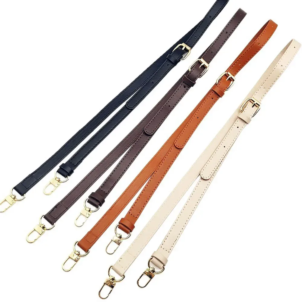 1 pièces sangle de remplacement réglable sac à bandoulière en cuir pu bandoulière pour petits sacs pochette sangle noire largeur 1.8cm