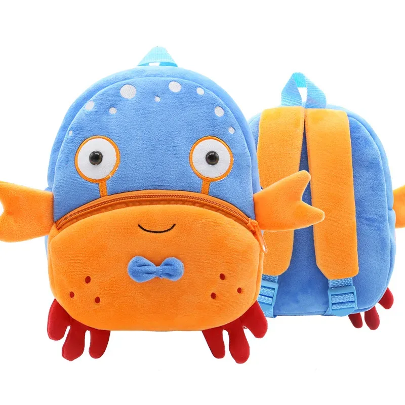 sac à dos créatif en peluche pour enfant, observateur, mignon, animal de dessin animé