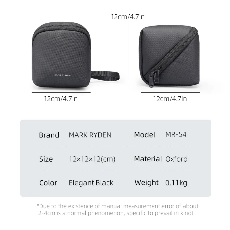 sac organisateur numérique mark ryden, étui de rangement pour électronique 3c, petite pochette de rangement imperméable pour accessoires