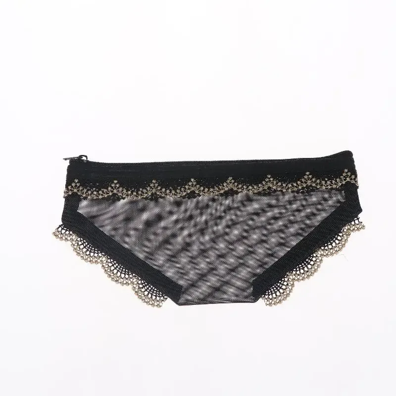 pochette de rangement transparente y2k en dentelle et maille en forme de cœur pour cosmétiques et maquillage, idéale pour les voyages