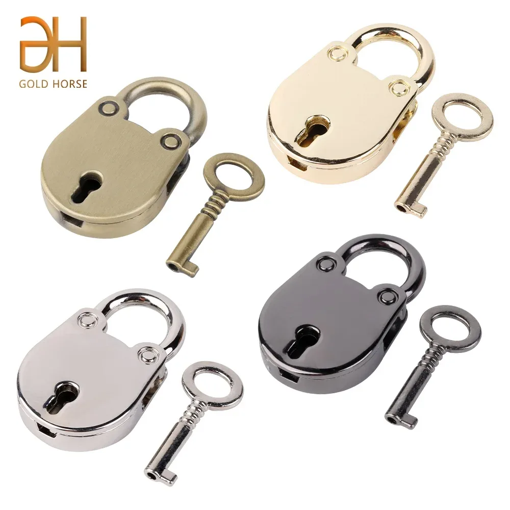cadenas serrure tsa métal doré forme chat ovale clé suspension accessoires valise femme voyage