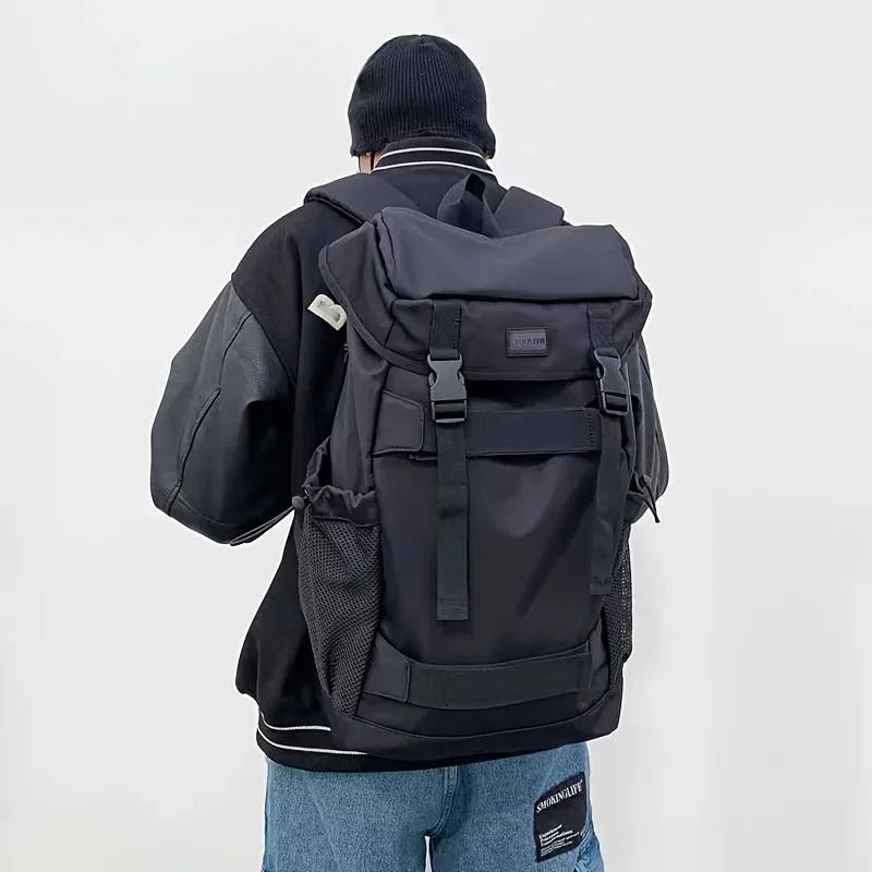 sac à dos de skateboard hip-hop tendance, sac à dos de grande capacité pour hommes, sac à dos d'étudiant, sac de voyage étanche pour randonnée sportive mochila