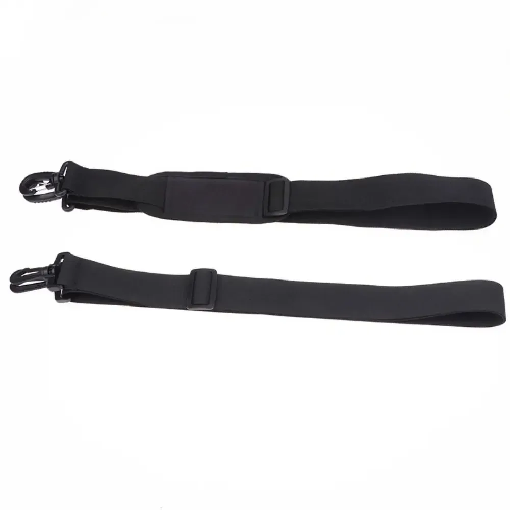 ceinture sac nylon noire longue boucles métal bandoulière rembourré usage voyage transport sac valise