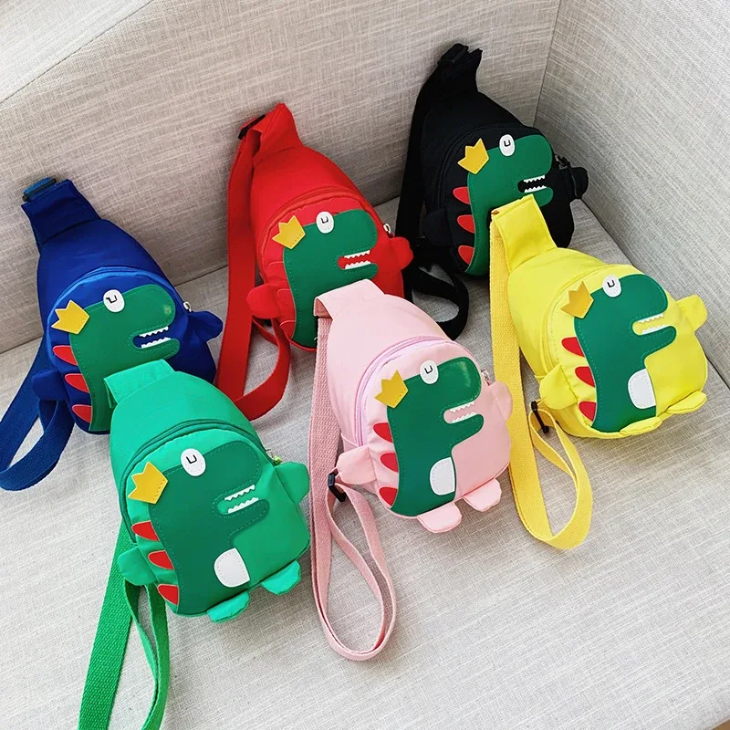 mode dessin animé dinosaure sacs à bandoulière garçons filles mignon enfants poitrine sacs épaule messager voyage sac à dos pour les enfants