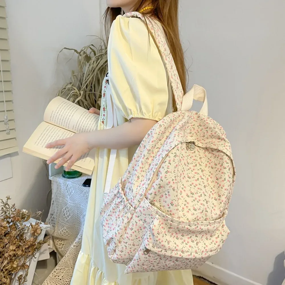 sac à dos tendance en nylon imperméable pour femmes, sac à bandoulière antivol décontracté de grande capacité, sac d'école pour adolescents, sac à dos de voyage
