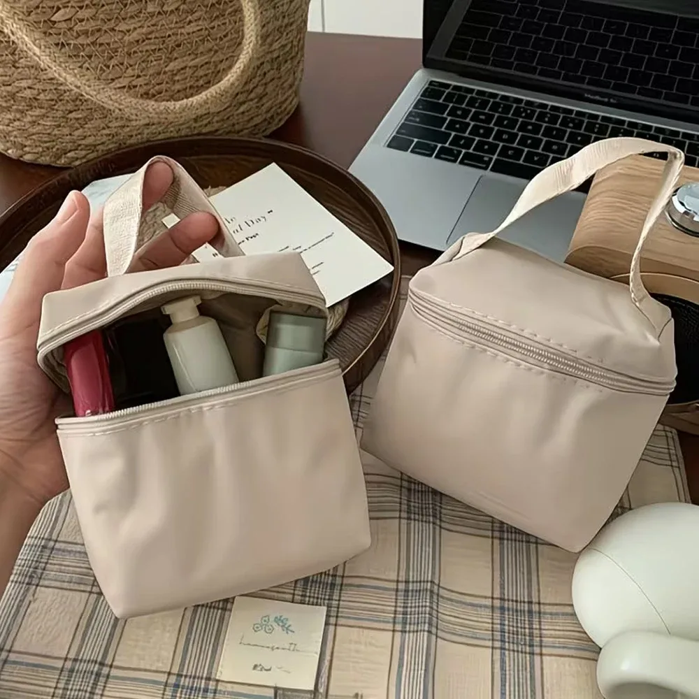 sac de rangement, mini pochette multifonctionnelle, trousse de maquillage portable, idéal pour ranger le rouge à lèvres, les clés et les câbles de charge, plusieurs couleurs disponibles
