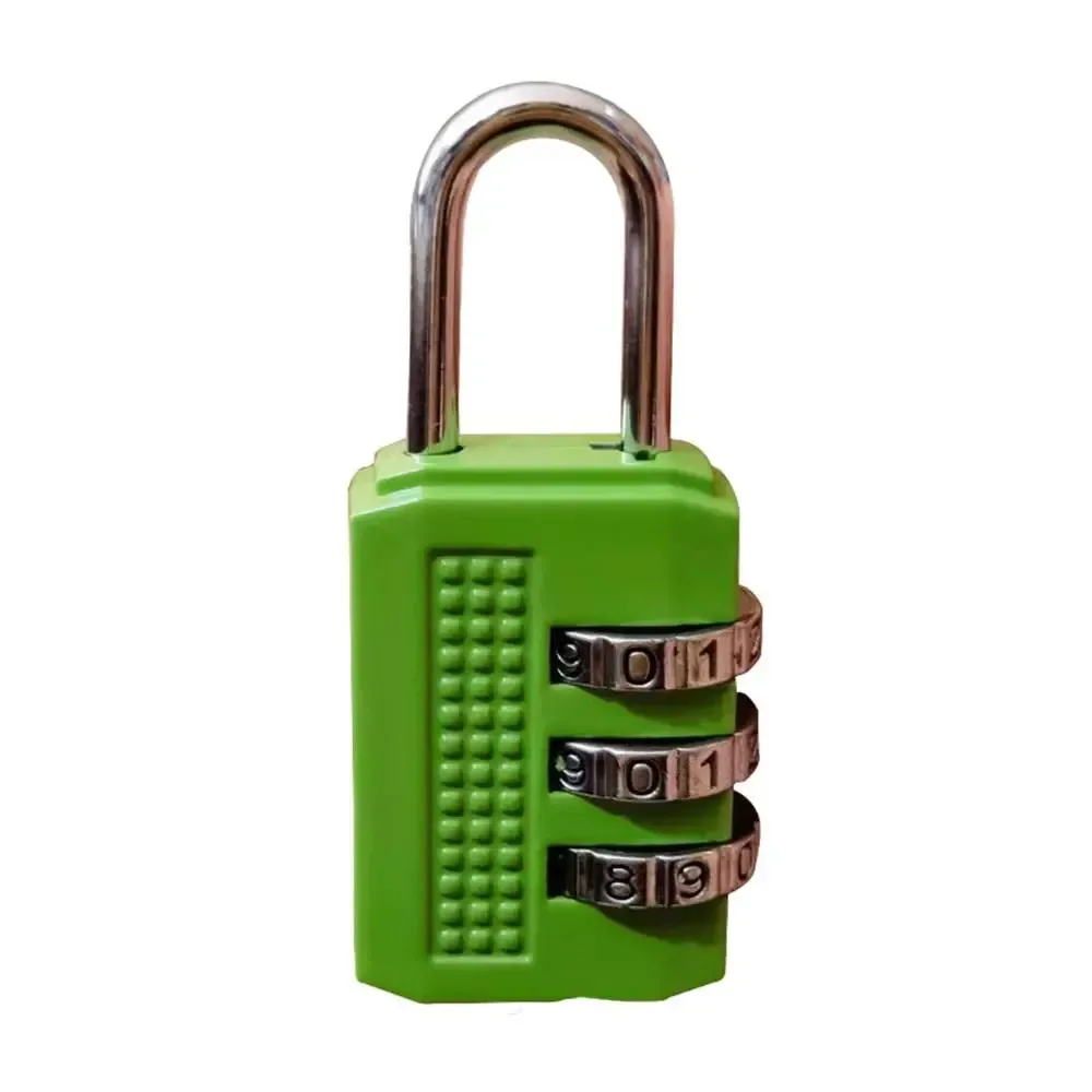 mini cadenas multifonctionnel à combinaison à 3 chiffres, couleur unie, antivol, en alliage, pour sac à main