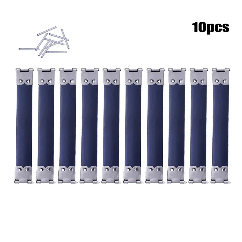 attache métallique bande bleue clips dorés accessoires sac main bricolage fermoir verrouillage rechange voyage couture vintage