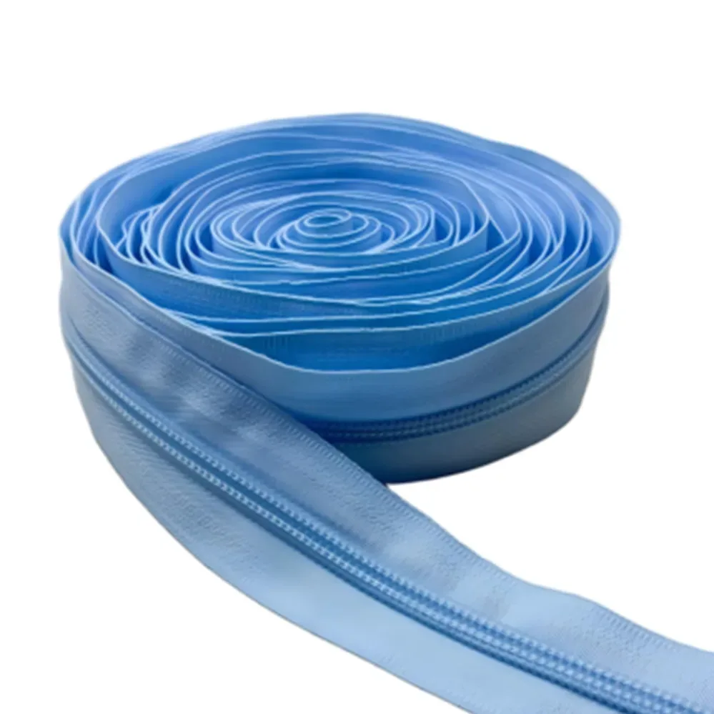 5 #   ruban de fermeture éclair en nylon arc-en-ciel sans curseur, 1-10m, fermetures éclair au mètre, kit de réparation de fermetures éclair pour sacs et fournitures