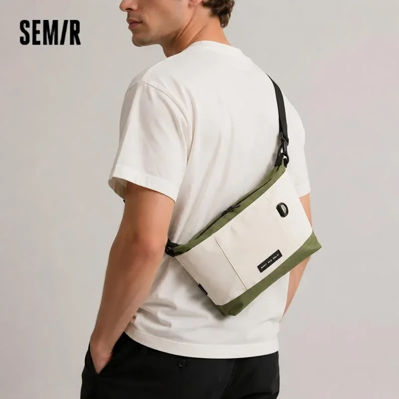 semir-sac à bandoulière pour homme, utilitaire d'extérieur, à la mode, nouvelle collection automne, pour couple, lettre, chimie, grande capacité