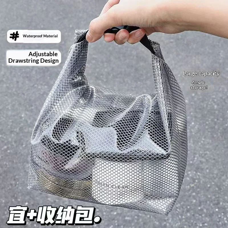 sac de rangement portable et étanche pour vêtements de sport, idéal pour la natation et la salle de bain, sac élastique de grande capacité pour le rangement.