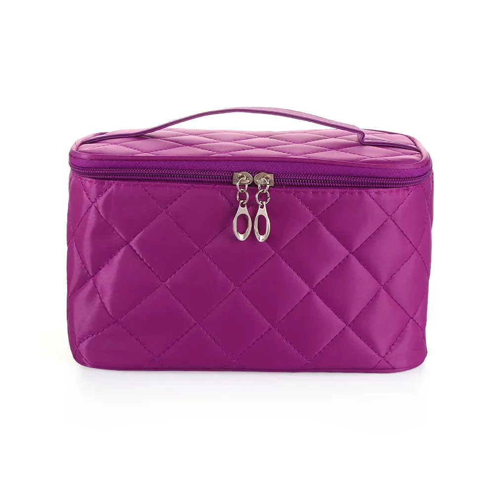 trousse à cosmétiques matelassurera de voyage pour femme, sac à main multifonctionnel, étuis à cosmétiques étanches, grande capacité