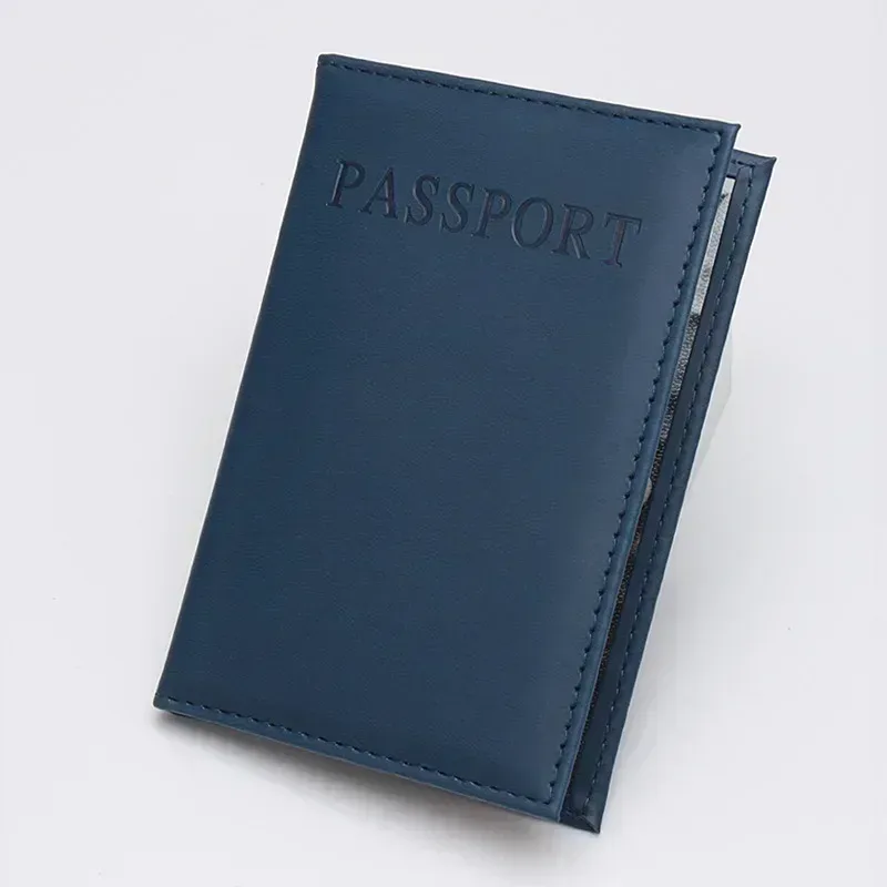 porte-passeport en cuir pu pour homme et femme, couverture d'identité, accessoires de voyage, portable, carte bancaire, business, étui portefeuille