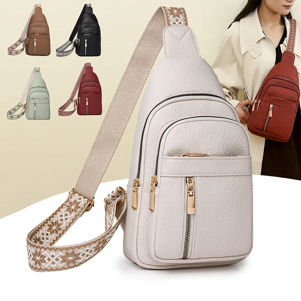 sac à bandoulière en cuir pu imperméable pour femme, sac de poitrine décontracté, sacs initiés, sac messager, voyage, cyclisme, haute qualité, mode