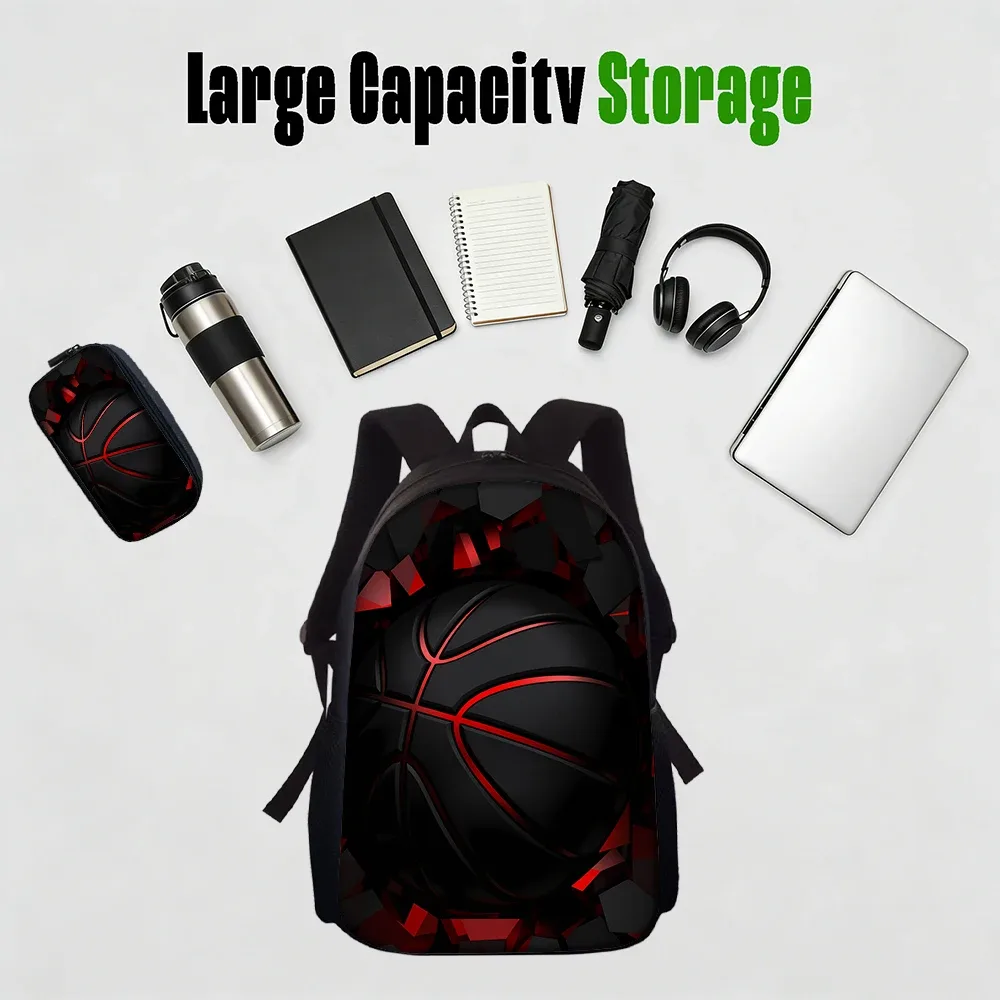 sac dos polyester noir motif lignes rouges accessoires bandoulière poignée supérieure usage voyage école déplacements quotidiens