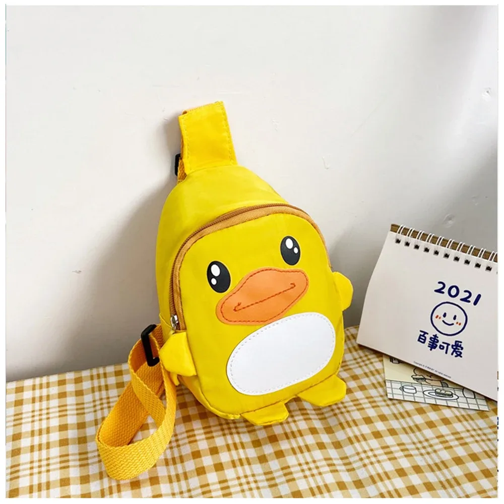 sac à bandoulière en forme de canard de dessin animé, broderie personnalisée, cadeau fait à la main, pour bébé, nouvelle collection