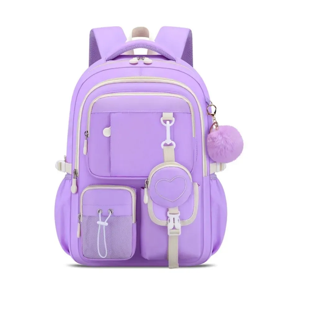sac à dos grande capacité avec trousse intégrée, design orthopédique, série love, sac à dos princesse multifonctionnel style mochila