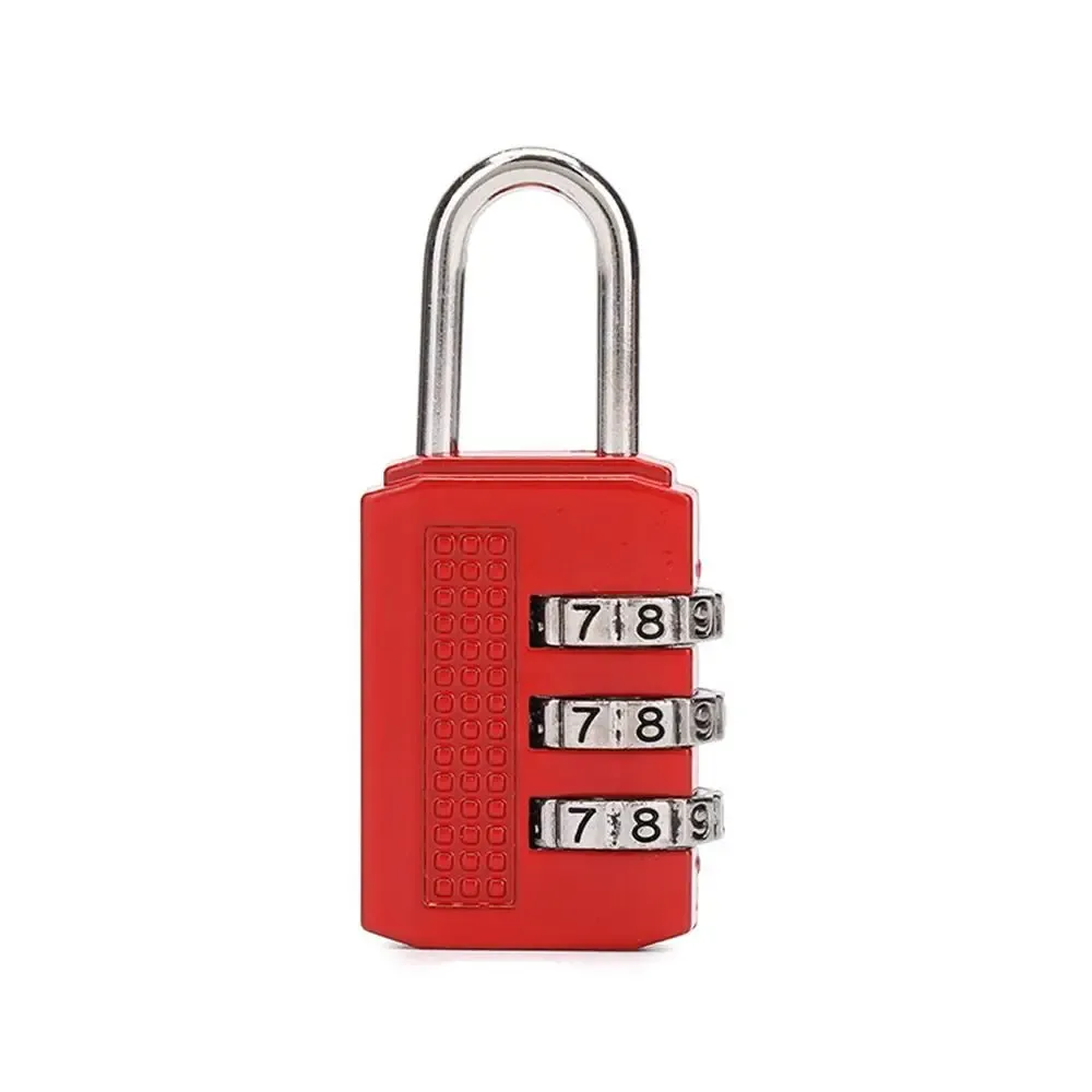mini cadenas multifonctionnel à combinaison à 3 chiffres, couleur unie, antivol, en alliage, pour sac à main