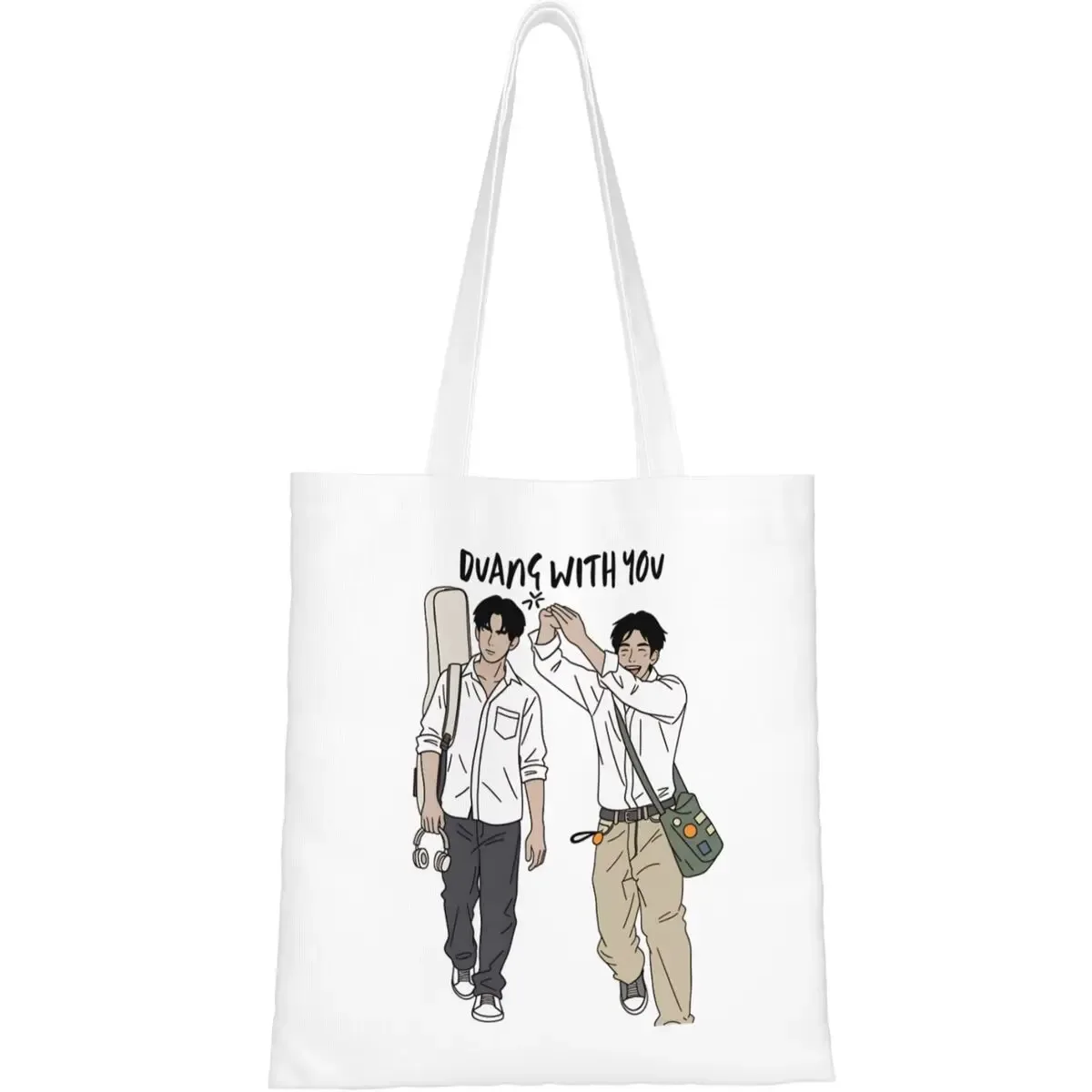 sac fourre-tout à bandoulière pour femme, collection thaïlandaise duang with you, sac de voyage en tissu, sacs à main modernes personnalisés