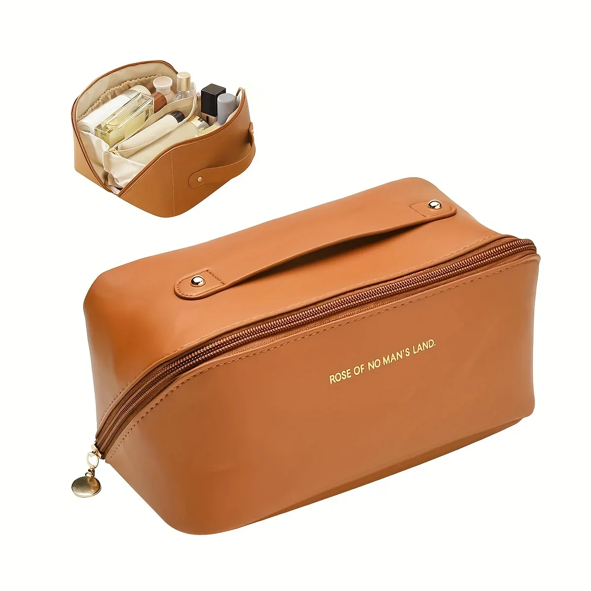 organisateur de maquillage trousse de toilette féminine sac trousse de maquillage pochette de rangement boîte de luxe pour dame, sac à cosmétiques, sac de rangement pour voyage zip
