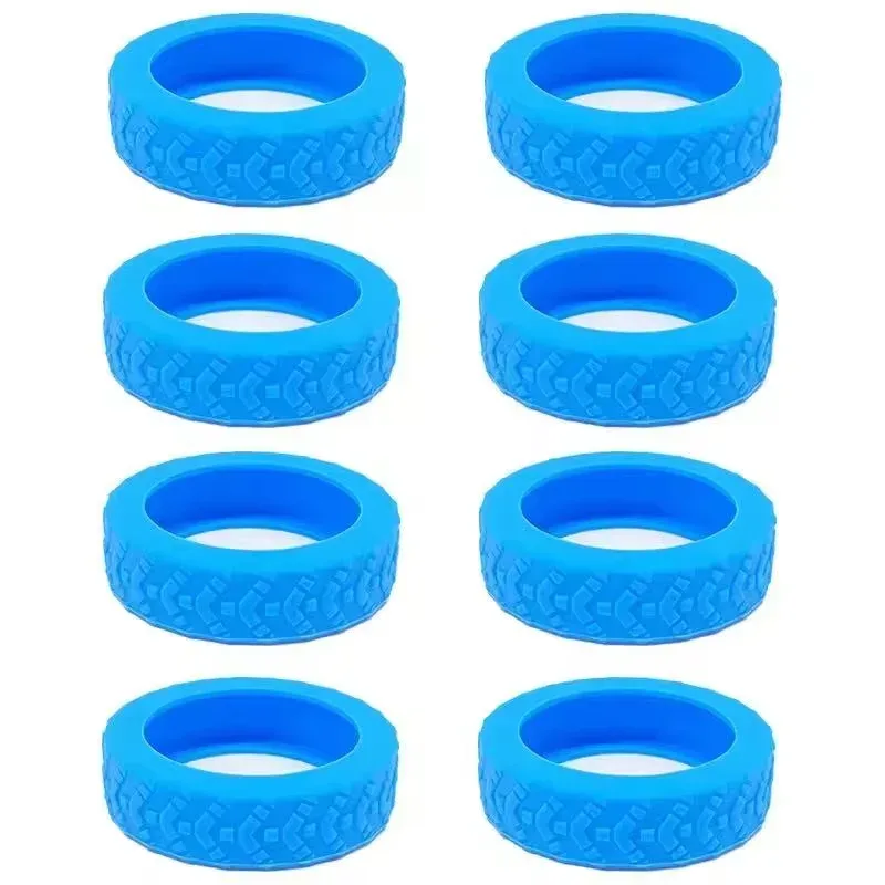 protector wheel set silica gel soundproof shock absorber voyage accessory grey black blue orange violet