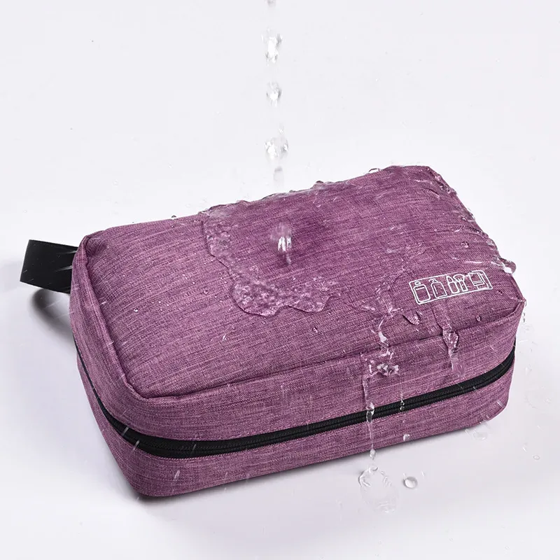 sac à cosmétiques suspendu pour hommes et femmes, organisateur de voyage multifonction, pochette de rangement de toilette et de maquillage, trousse de maquillage pliante pour esthéticienne