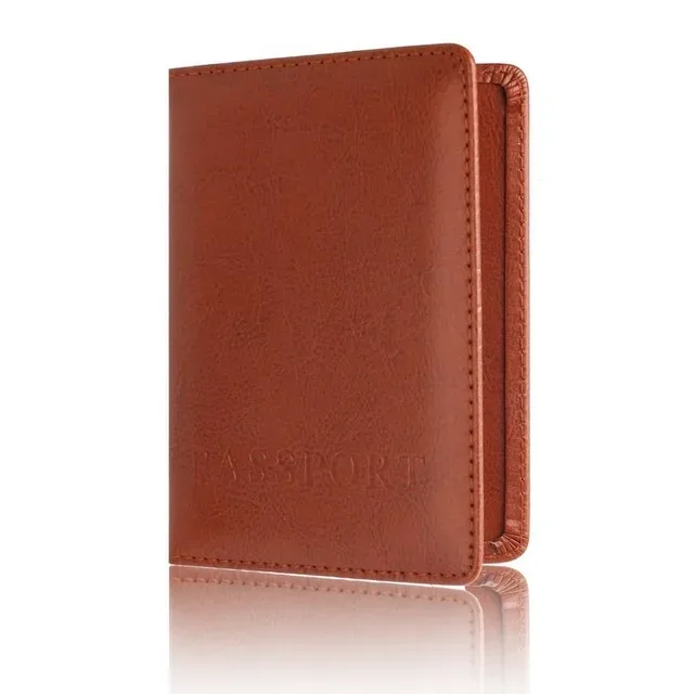couverture universelle de passeport en cuir pu pour hommes et femmes, porte-passeport de voyage, sac de carte de crédit d'identité, portefeuille d'argent entier coloré, porte-billets