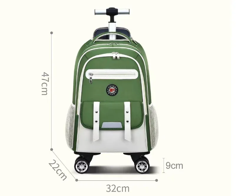 valise à roulettes pour adolescentes, sac à dos à roulettes pour l'école, sac à roulettes de voyage, sac à dos à roulettes pour voyager