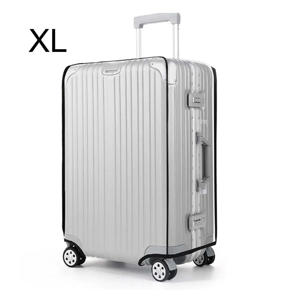 housse de protection transparente pour bagages en pvc, housse de protection pour bagages à roulettes, housse extérieure résistante à l'usure, protection transparente