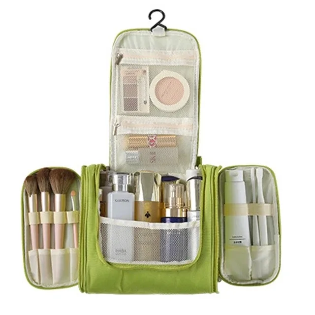 nouveau sac de rangement de maquillage de voyage sac à cosmétiques en nylon pour femmes sacs de maquillage de voyage suspendus kits d'organisation de toilette de lavage sacs de rangement