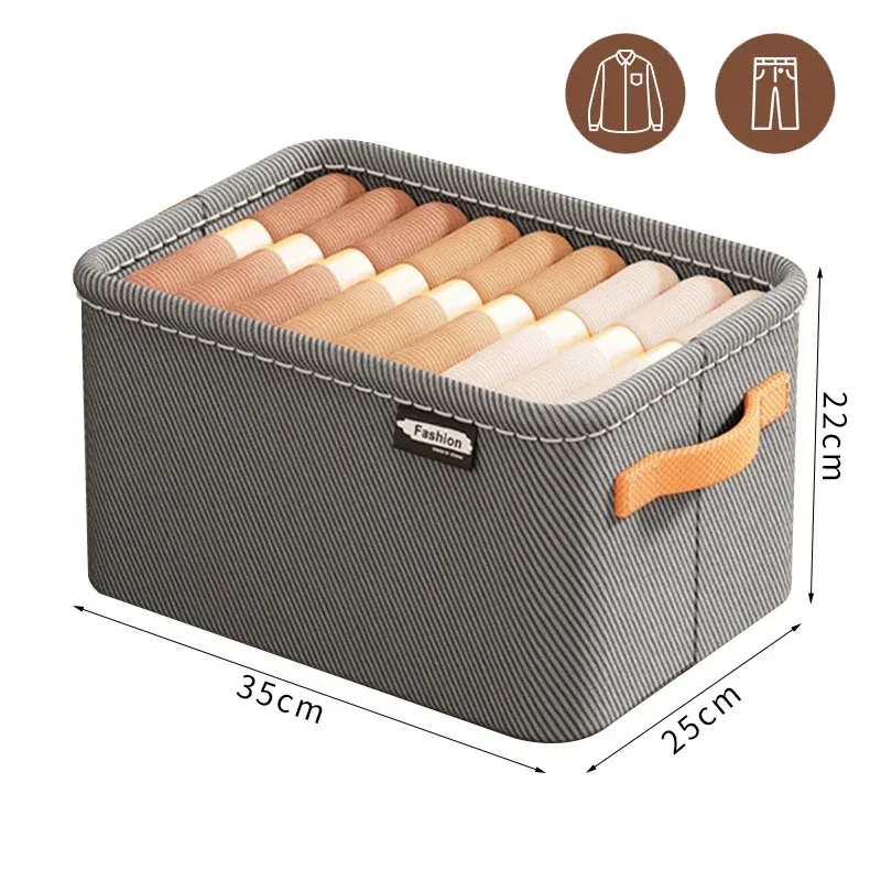 boîte de rangement pliable en tissu avec cadre en acier, organisateur de garde-robe à dessus ouvert, bac à tiroirs pour pulls et pantalons, organisation de placard
