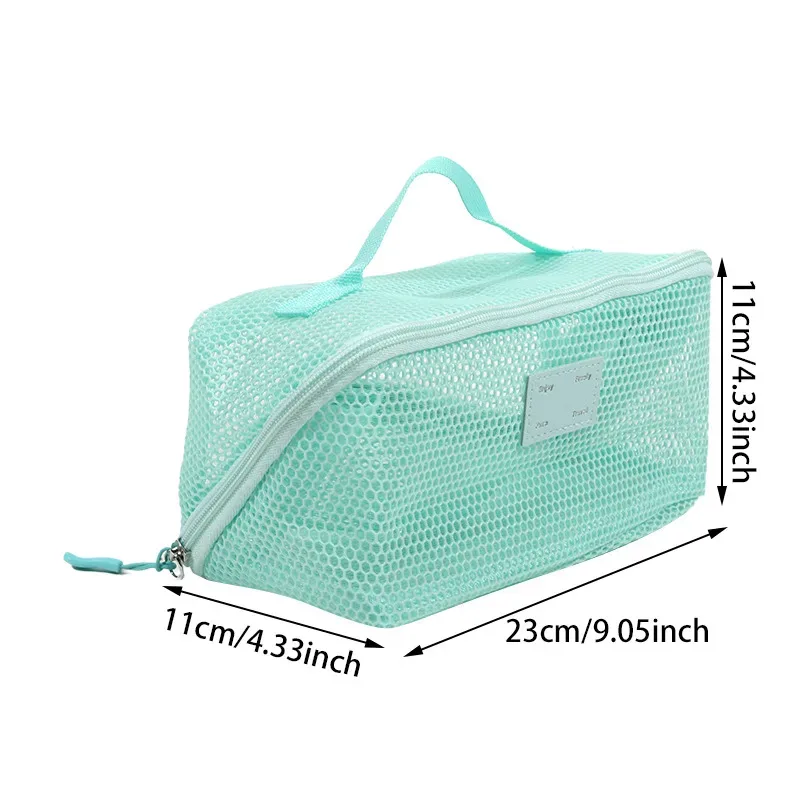 grande trousse de maquillage portable en maille grande capacité, avec fermeture éclair, multi-couches, transparente, organiseur de cosmétiques, trousse de toilette carrée
