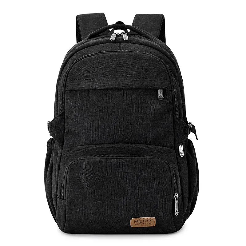 nouveaux hommes rétro sac à dos décontracté simple toile grande capacité sac à dos unisexe en plein air voyage sac à dos étudiant sac d'école durable