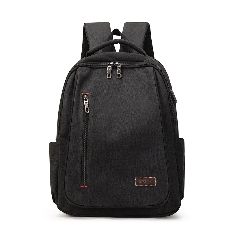 sac à dos en toile pour homme, simple et décontracté, unisexe, pour les voyages, sac d'école, grande capacité, sac à dos pour ordinateur portable