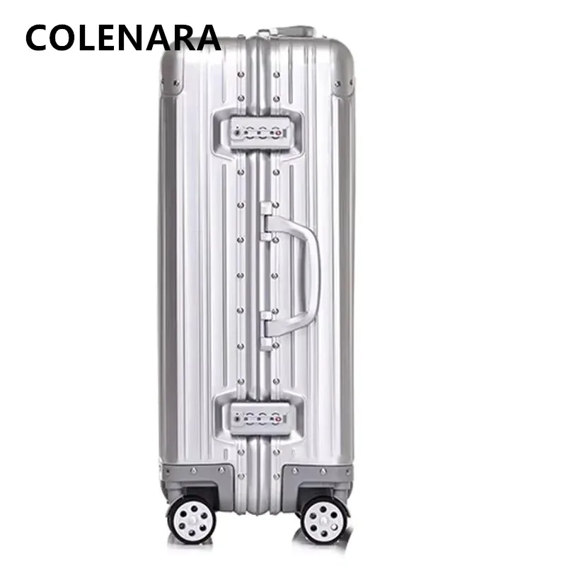 valise colenara 20 "24" 26 "29 pouces en alliage d'aluminium et de magnésium, grande capacité, haute qualité, pour hommes, voyages d'affaires