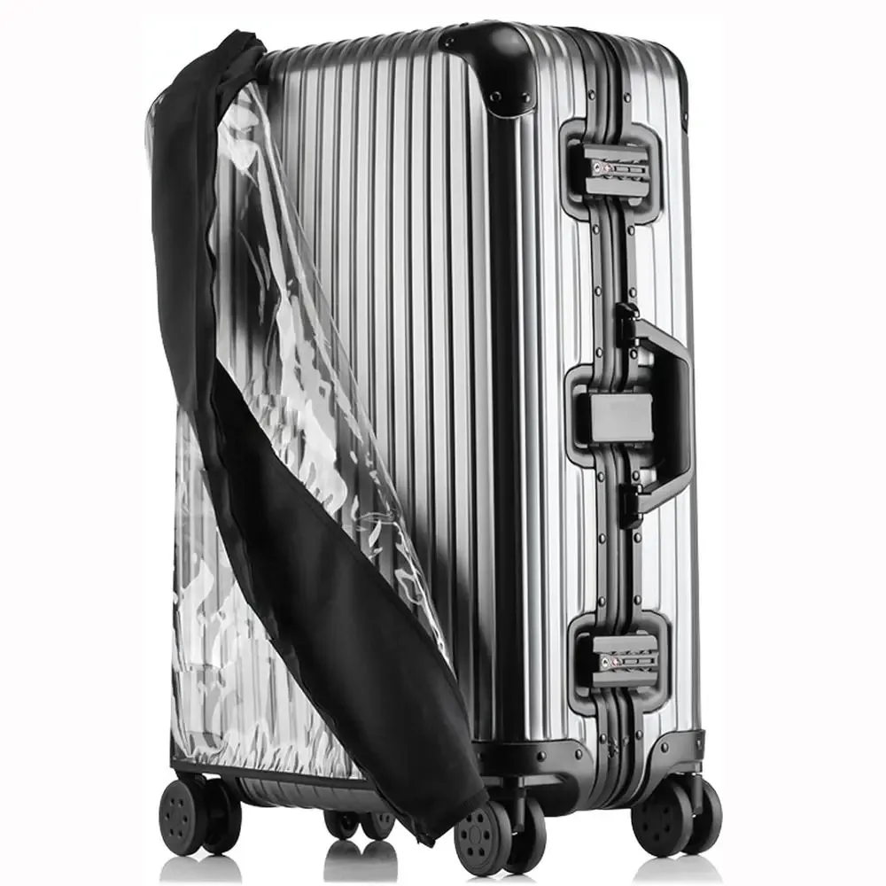 housse de valise transparente en pvc, aucun démontage requis, élastique, pour voyage, étanche, anti-poussière, nouvelle collection
