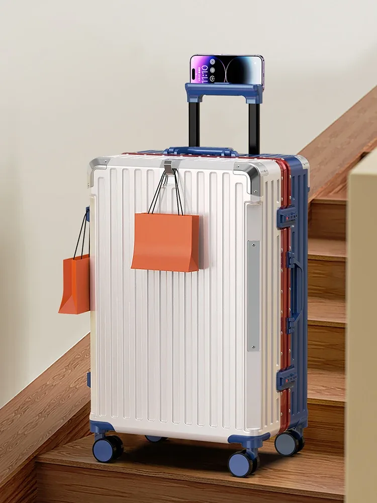 valise de voyage cadre en aluminium nouveau boîtier de chariot pour hommes 28/ 30 pouces bagages de grande tai