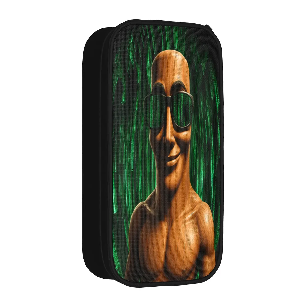 tung sahur cosplay funny calling meme wooden man brainrot trousse à crayons en toile pour garçons et filles, tendance, pour l'école