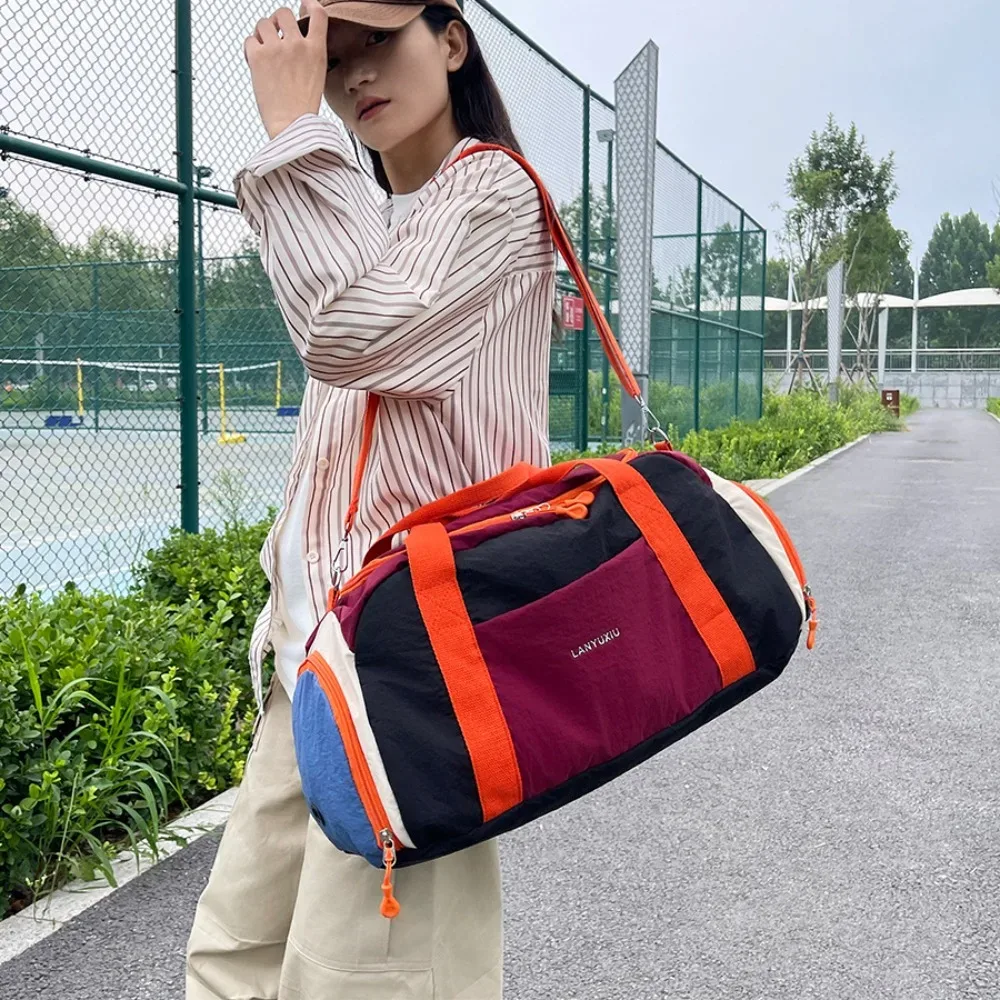 sac de sport pour femme avec séparation sec/humide, grande capacité, sac de voyage, sac à main, sac bandoulière
