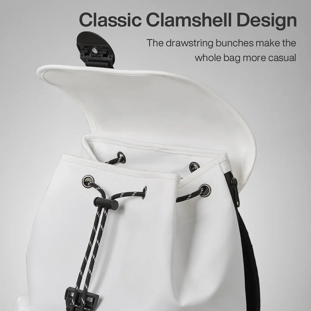 sac à dos pour ordinateur portable mixi new 16'' pour hommes, imperméable, léger, décontracté, pour voyages, école, femmes, plein air, sac à dos 17 pouces blanc m5228