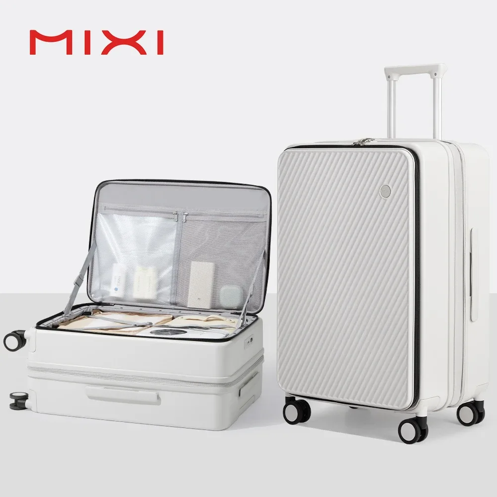 Mixi extensible bagage à main PC valise à coque rigide ouverture supérieure valises de voyage roulantes avec roues Spinner serrure TSA M9296